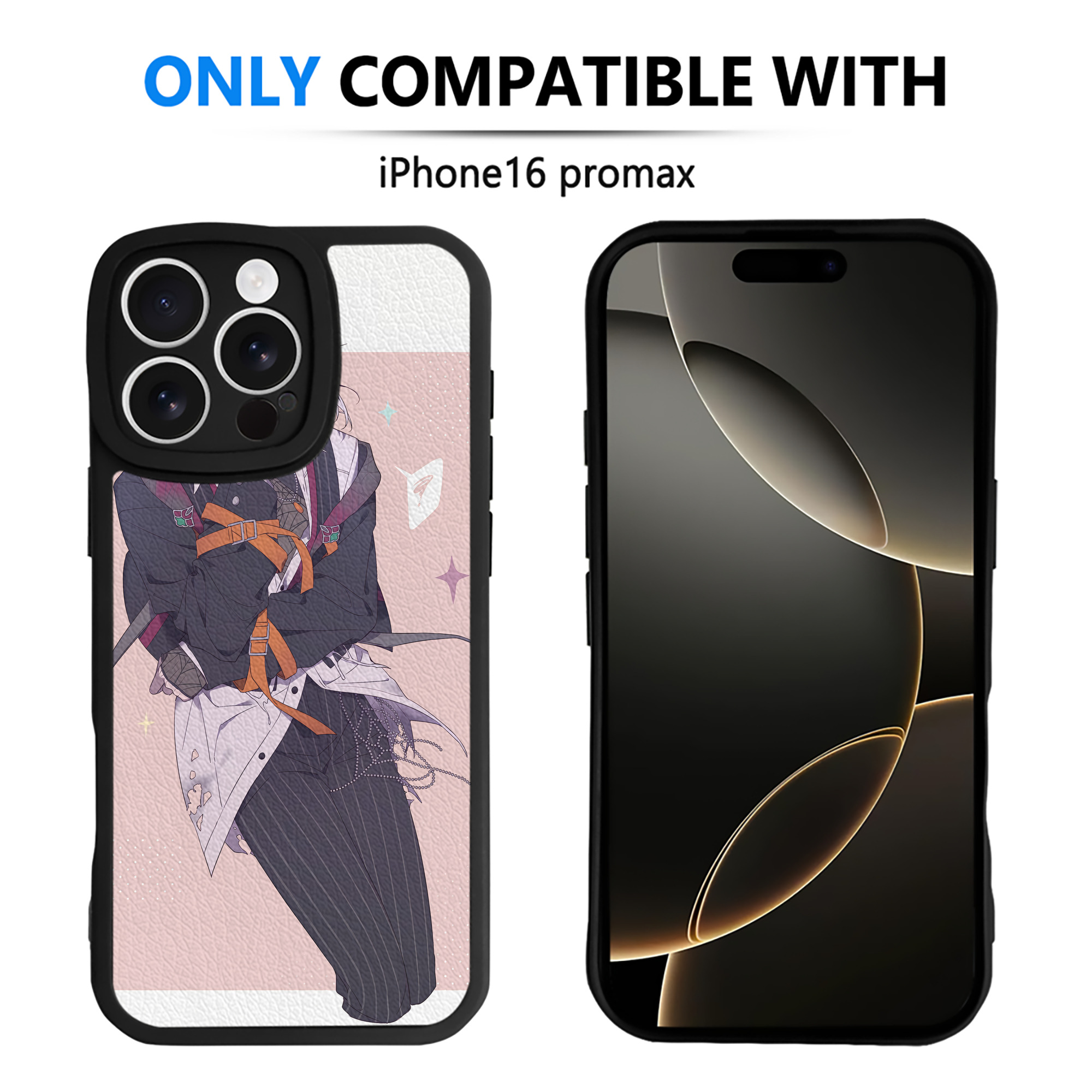 （画像用） 文豪ストレイドッグス Bungo Stray Dogs 【iPhone 16シリーズ対応】シリコンスマホケース（レザー調） 材質：シリコン